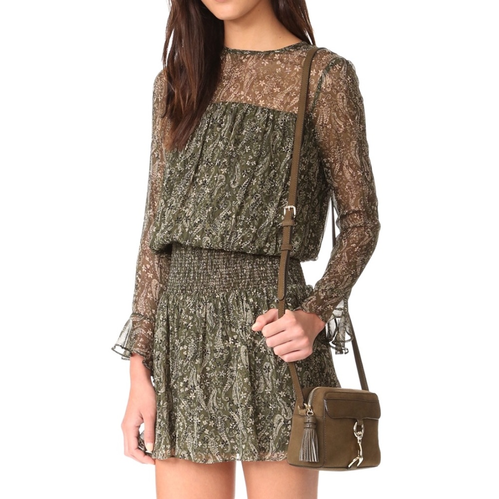 Shoshanna Alina dress Persian paisley - green